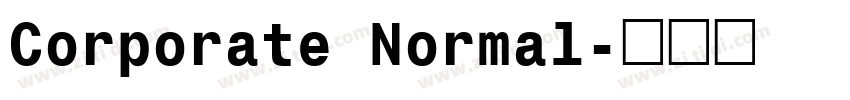 Corporate Normal字体转换